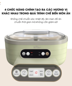 [HÀNG XẢ ĐÃ SD] Máy Làm Sữa Chua Bear 1,7L Tiết Kiệm Thời Gian Đảm Bảo An Toàn Vệ Sinh SB-SC10C - Ảnh 7