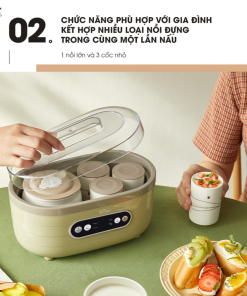 [HÀNG XẢ ĐÃ SD] Máy Làm Sữa Chua Bear 1,7L Tiết Kiệm Thời Gian Đảm Bảo An Toàn Vệ Sinh SB-SC10C - Ảnh 4
