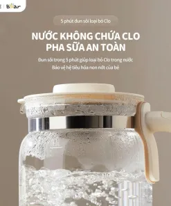 [HÀNG XẢ ĐÃ SD] Máy đun nước và hâm sữa 1.3L Bear WW-5H12N - Pha sữa, rã đông sữa mẹ - Giữ ấm - Ảnh 9
