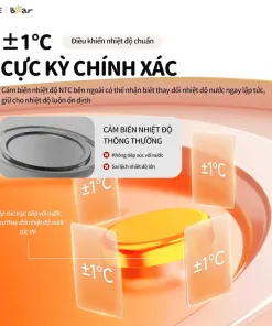 [HÀNG XẢ ĐÃ SD] Máy đun nước và hâm sữa 1.3L Bear WW-5H12N - Pha sữa, rã đông sữa mẹ - Giữ ấm - Ảnh 5