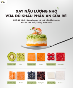 [HÀNG XẢ ĐÃ SD] Máy Xay Nấu Thức Ăn Cho Bé Bear 0.35L Lưỡi Dao 3 Tầng 6 Lưỡi BFM-045KN - Ảnh 10