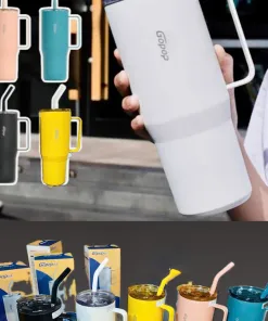 Ly Giữ Nhiệt Gopop 900ml – Giữ nóng lạnh siêu lâu, dung tích khủng, An Toàn và Tiện Lợi - Ảnh 8