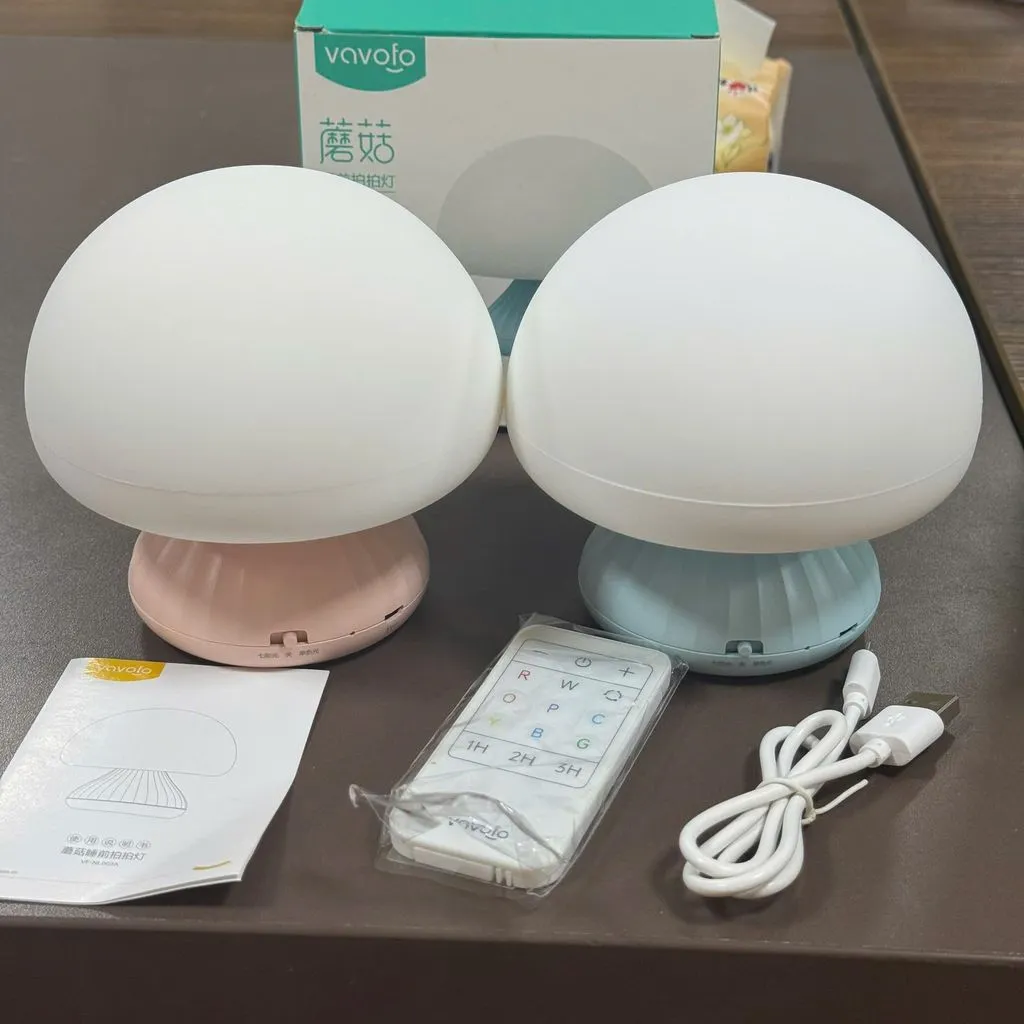 Đèn ngủ nấm VAVOFO - RGB đổi màu, cảm ứng + điều khiển, tích pin tiện lợi, đa chức năng - Ảnh 10