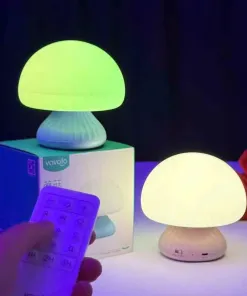 Alternative view of Đèn ngủ nấm VAVOFO - RGB đổi màu, cảm ứng + điều khiển, tích pin tiện lợi, đa chức năng