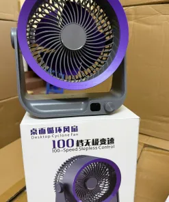 Quạt tích điện đa năng Y-001 - Để bàn, treo tường, 100 cấp độ, an toàn cho trẻ nhỏ - Ảnh 4