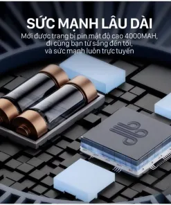 Quạt tích điện đa năng Y-001 - Để bàn, treo tường, 100 cấp độ, an toàn cho trẻ nhỏ - Ảnh 10