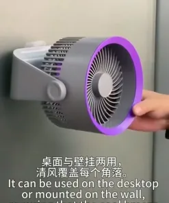 Quạt tích điện đa năng Y-001 - Để bàn, treo tường, 100 cấp độ, an toàn cho trẻ nhỏ - Ảnh 16