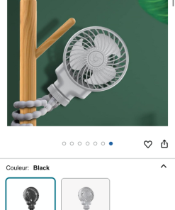 Quạt tích điện Octopus Fan kèm chân kẹp đa năng - Quạt tích điện đa năng chân kẹp bạch tuộc - Ảnh 9