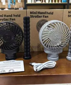 Quạt tích điện Octopus Fan kèm chân kẹp đa năng - Quạt tích điện đa năng chân kẹp bạch tuộc - Ảnh 11