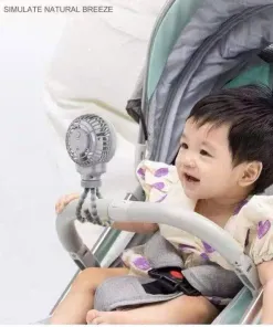 Alternative view of Quạt tích điện Octopus Fan kèm chân kẹp đa năng - Quạt tích điện đa năng chân kẹp bạch tuộc