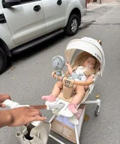 Quạt tích điện Octopus Fan kèm chân kẹp đa năng - Quạt tích điện đa năng chân kẹp bạch tuộc - Ảnh 3