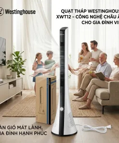Quạt tháp không cánh Westinghouse XWT12 BFT1803R, có lọc không khí bằng ion âm