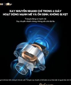 [XẢ KHO] Máy Xay Thịt Bear 1.8L Hạt Cứng Gia Vị An Toàn Chịu Nhiệt Công Suất 300W SB-MX20A - Ảnh 6