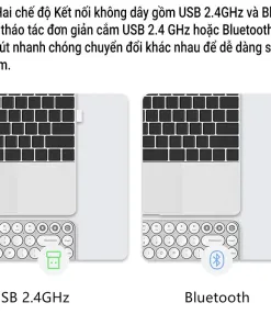 Bàn phím không dây Bluetooth hãng Xiaomi MIIIW Keyboard Air 85 MWXKT01 - Ảnh 15