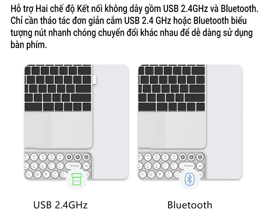 Bàn phím không dây Bluetooth hãng Xiaomi MIIIW Keyboard Air 85 MWXKT01 - Ảnh 15