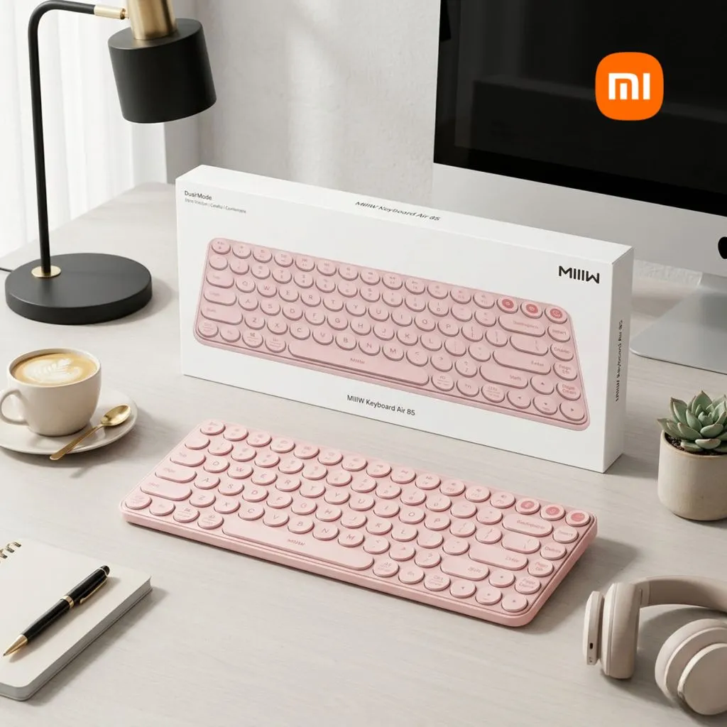 Bàn phím không dây Bluetooth hãng Xiaomi MIIIW Keyboard Air 85 MWXKT01 - Ảnh 2